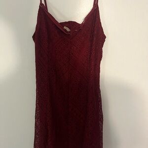Hollister lacy red dress, size medium